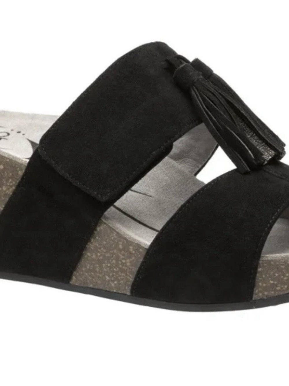 ABEO Women's Uplift Wedge Sandal, B.I.O. System, Wedge, Black Suede Leather 8